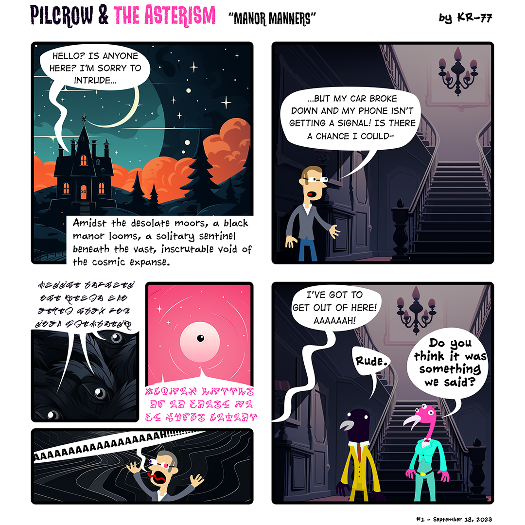 #1: Manor Manners. Published September 18, 2023