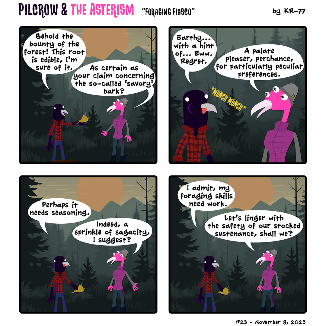 #23: Foraging Fiasco. Published November 8, 2023
